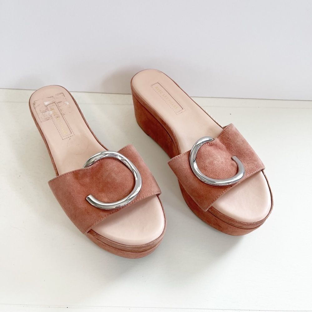 Avec Les Filles Blush Pink Platform Heels 8.5